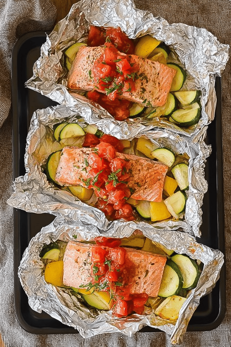 Foil Packet Magic: Unlock Moist, Flavorful Salmon & Summer Veggies